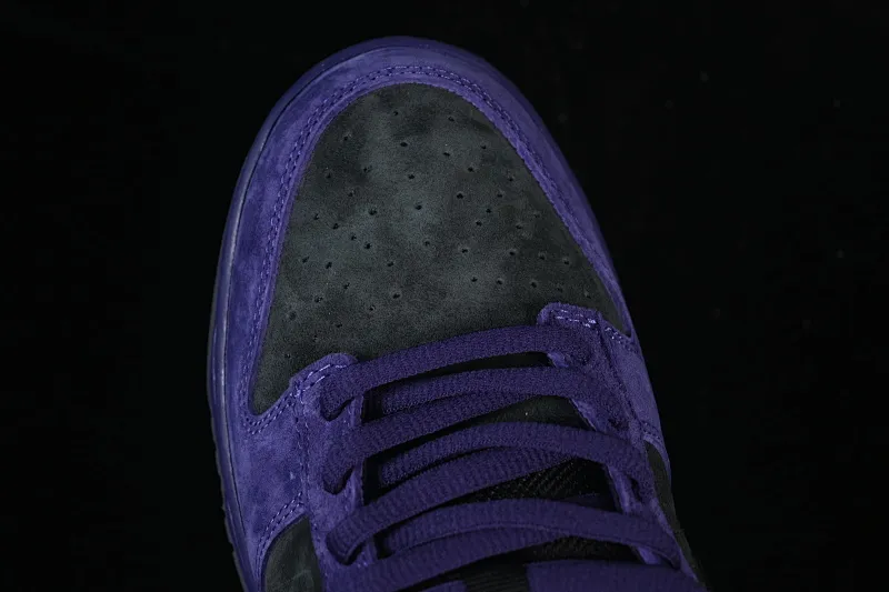 All Categories Nk SB Dunk Series Nk SB Dunk Low Low-top sneakers Supreme x Nike Dunk SB Dunk Low joint gray and purple low-top casual skateboard shoes HQ8487-500